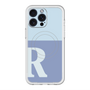 スリムプロテクションプレミアムケース with MagSafe［ オリジナル - initial two tone - R blue ］