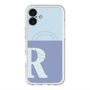 スリムプロテクションプレミアムケース with MagSafe［ オリジナル - initial two tone - R blue ］