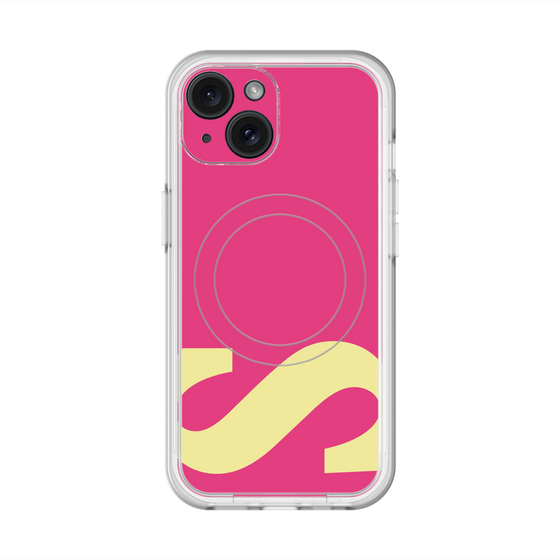 スリムプロテクションプレミアムケース with MagSafe［ オリジナル - initial color - S pink ］