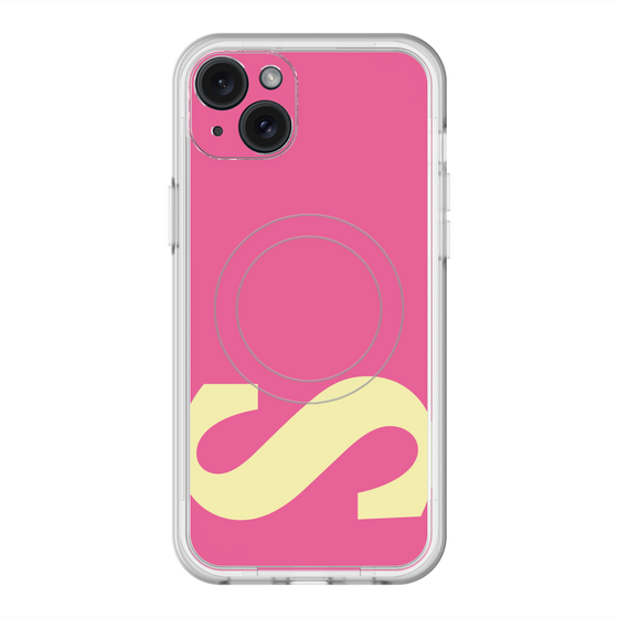 スリムプロテクションプレミアムケース with MagSafe［ オリジナル - initial color - S pink ］