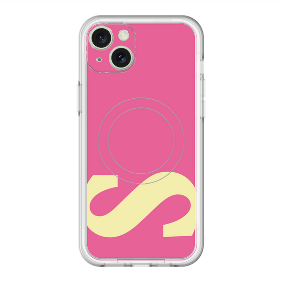 スリムプロテクションプレミアムケース with MagSafe［ オリジナル - initial color - S pink ］