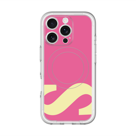 スリムプロテクションプレミアムケース with MagSafe［ オリジナル - initial color - S pink ］