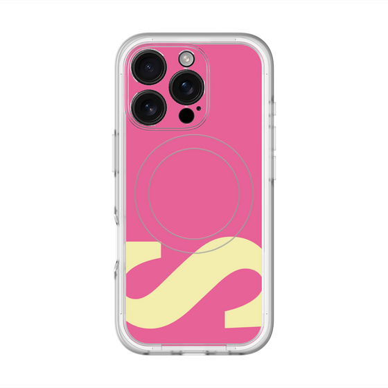 スリムプロテクションプレミアムケース with MagSafe［ オリジナル - initial color - S pink ］