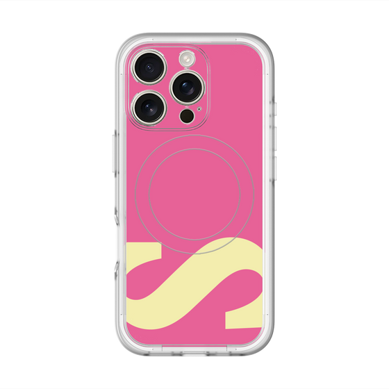スリムプロテクションプレミアムケース with MagSafe［ オリジナル - initial color - S pink ］