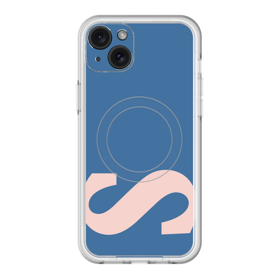 スリムプロテクションプレミアムケース with MagSafe［ オリジナル - initial color - S navy ］