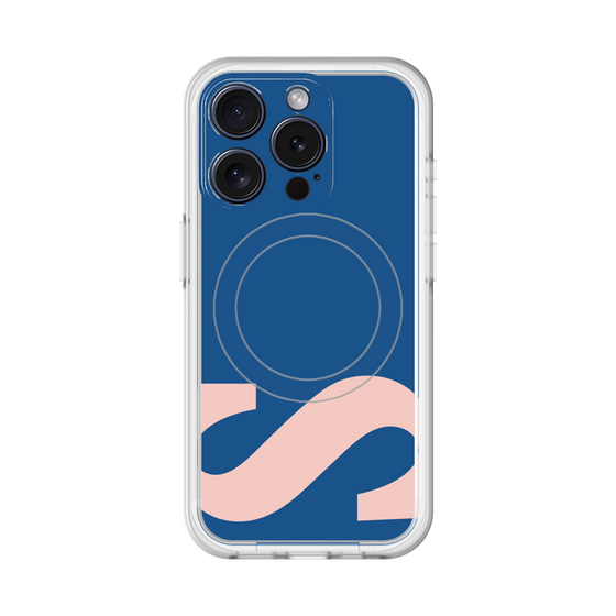 スリムプロテクションプレミアムケース with MagSafe［ オリジナル - initial color - S navy ］