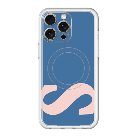 スリムプロテクションプレミアムケース with MagSafe［ オリジナル - initial color - S navy ］