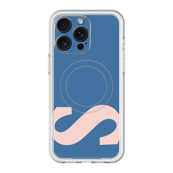 スリムプロテクションプレミアムケース with MagSafe［ オリジナル - initial color - S navy ］
