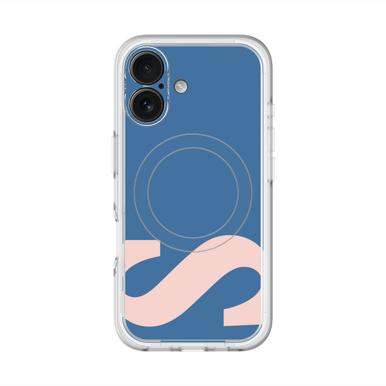 スリムプロテクションプレミアムケース with MagSafe［ オリジナル - initial color - S navy ］