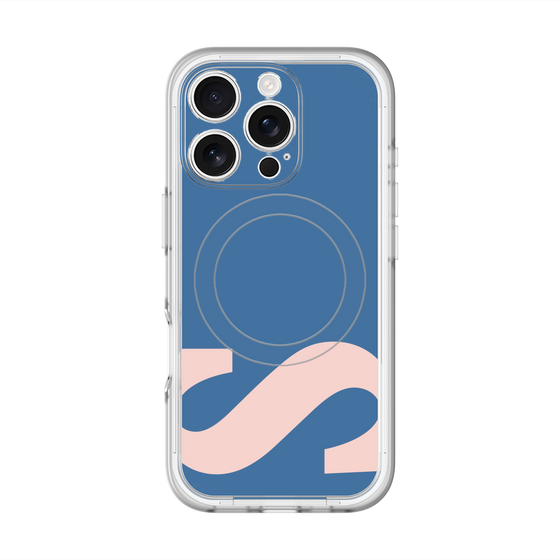 スリムプロテクションプレミアムケース with MagSafe［ オリジナル - initial color - S navy ］