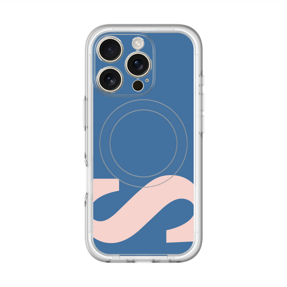 スリムプロテクションプレミアムケース with MagSafe［ オリジナル - initial color - S navy ］