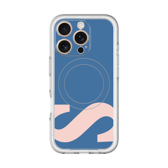 スリムプロテクションプレミアムケース with MagSafe［ オリジナル - initial color - S navy ］