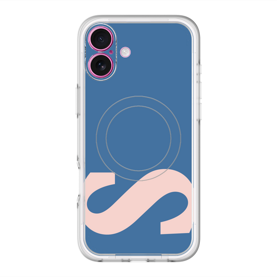 スリムプロテクションプレミアムケース with MagSafe［ オリジナル - initial color - S navy ］