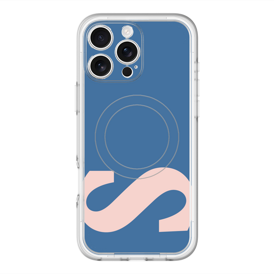 スリムプロテクションプレミアムケース with MagSafe［ オリジナル - initial color - S navy ］