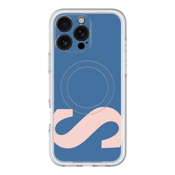 スリムプロテクションプレミアムケース with MagSafe［ オリジナル - initial color - S navy ］