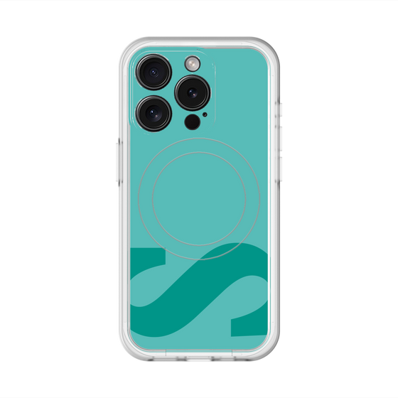 スリムプロテクションプレミアムケース with MagSafe［ オリジナル - initial color - S light green ］