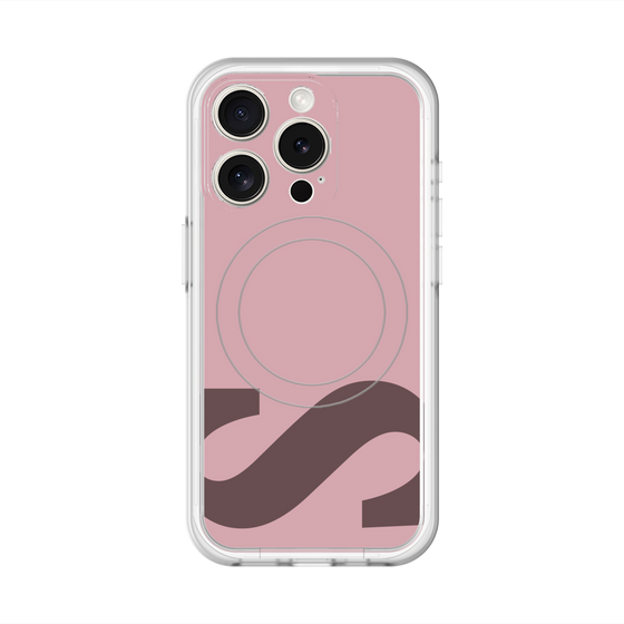 スリムプロテクションプレミアムケース with MagSafe［ オリジナル - initial color - S dusty pink ］