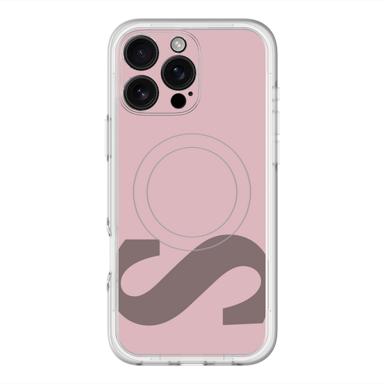 スリムプロテクションプレミアムケース with MagSafe［ オリジナル - initial color - S dusty pink ］