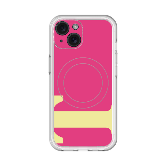 スリムプロテクションプレミアムケース with MagSafe［ オリジナル - initial color - T pink ］