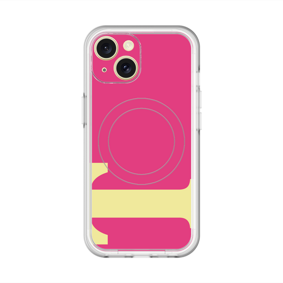 スリムプロテクションプレミアムケース with MagSafe［ オリジナル - initial color - T pink ］