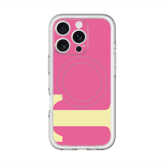 スリムプロテクションプレミアムケース with MagSafe［ オリジナル - initial color - T pink ］