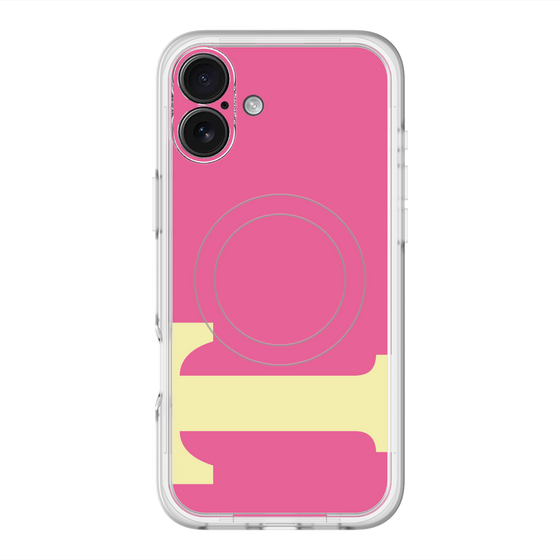 スリムプロテクションプレミアムケース with MagSafe［ オリジナル - initial color - T pink ］