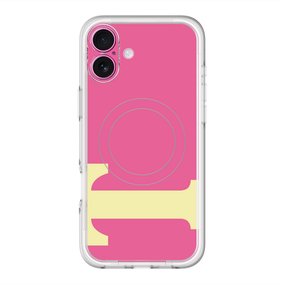 スリムプロテクションプレミアムケース with MagSafe［ オリジナル - initial color - T pink ］