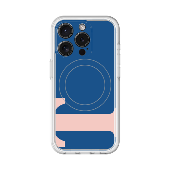 スリムプロテクションプレミアムケース with MagSafe［ オリジナル - initial color - T navy ］