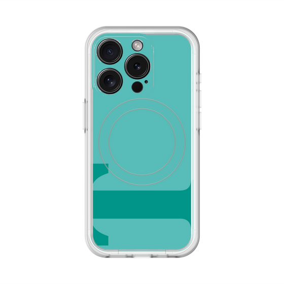 スリムプロテクションプレミアムケース with MagSafe［ オリジナル - initial color - T light green ］