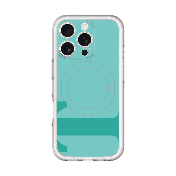スリムプロテクションプレミアムケース with MagSafe［ オリジナル - initial color - T light green ］