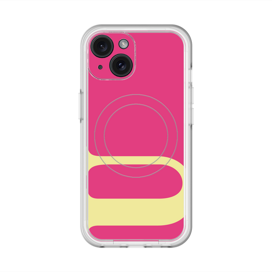 スリムプロテクションプレミアムケース with MagSafe［ オリジナル - initial color - U pink ］
