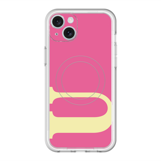 スリムプロテクションプレミアムケース with MagSafe［ オリジナル - initial color - U pink ］