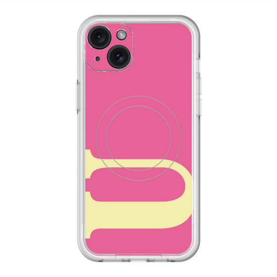 スリムプロテクションプレミアムケース with MagSafe［ オリジナル - initial color - U pink ］