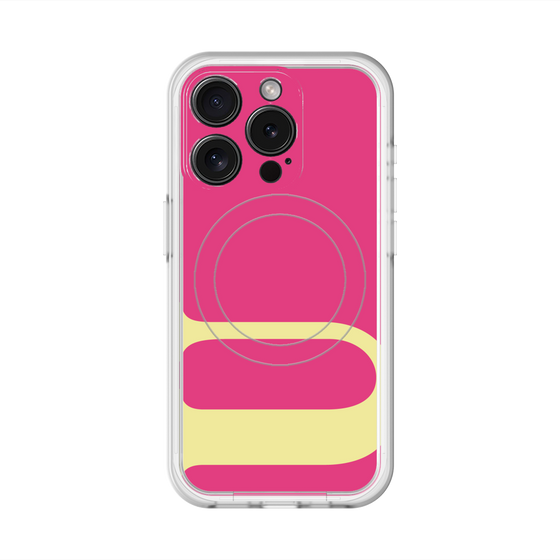 スリムプロテクションプレミアムケース with MagSafe［ オリジナル - initial color - U pink ］