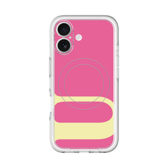 スリムプロテクションプレミアムケース with MagSafe［ オリジナル - initial color - U pink ］