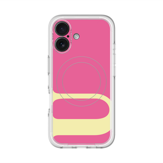 スリムプロテクションプレミアムケース with MagSafe［ オリジナル - initial color - U pink ］