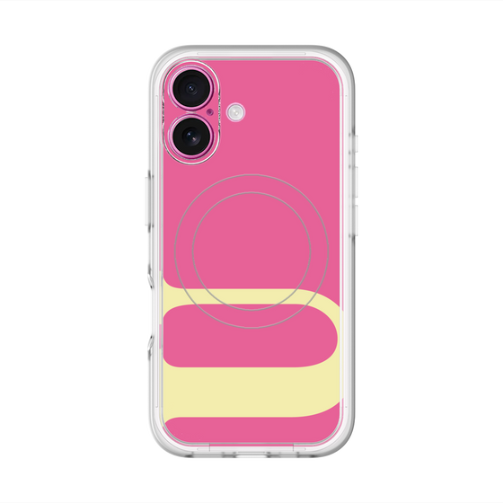 スリムプロテクションプレミアムケース with MagSafe［ オリジナル - initial color - U pink ］
