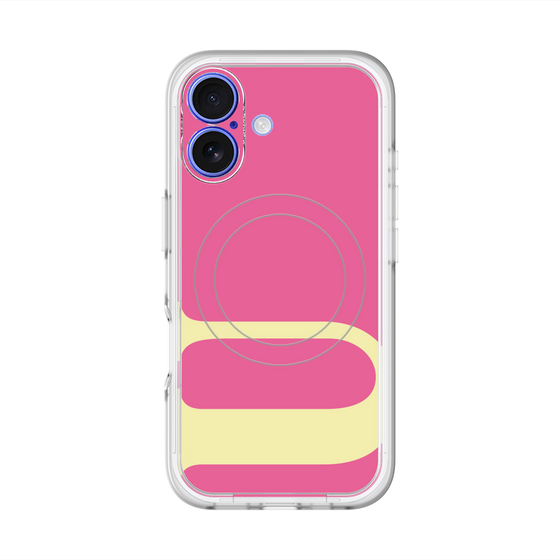 スリムプロテクションプレミアムケース with MagSafe［ オリジナル - initial color - U pink ］