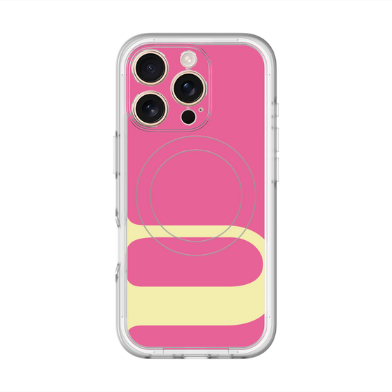 スリムプロテクションプレミアムケース with MagSafe［ オリジナル - initial color - U pink ］