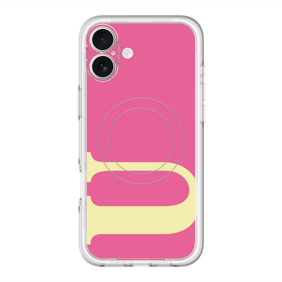 スリムプロテクションプレミアムケース with MagSafe［ オリジナル - initial color - U pink ］
