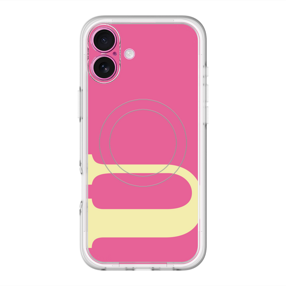 スリムプロテクションプレミアムケース with MagSafe［ オリジナル - initial color - U pink ］