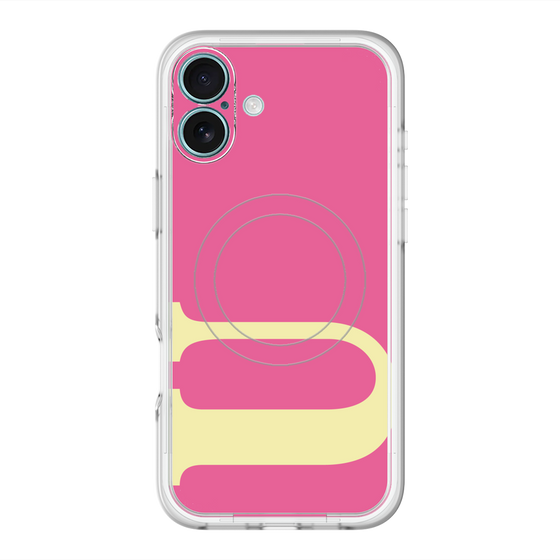 スリムプロテクションプレミアムケース with MagSafe［ オリジナル - initial color - U pink ］