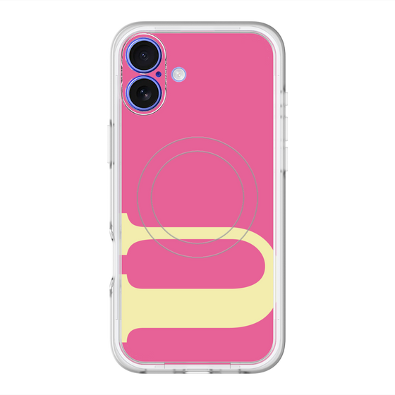 スリムプロテクションプレミアムケース with MagSafe［ オリジナル - initial color - U pink ］