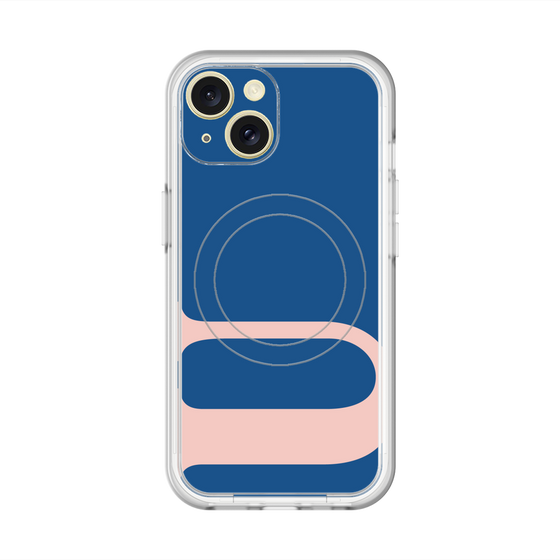 スリムプロテクションプレミアムケース with MagSafe［ オリジナル - initial color - U navy ］