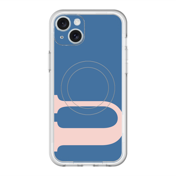 スリムプロテクションプレミアムケース with MagSafe［ オリジナル - initial color - U navy ］