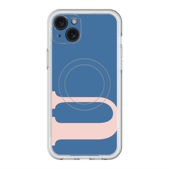スリムプロテクションプレミアムケース with MagSafe［ オリジナル - initial color - U navy ］
