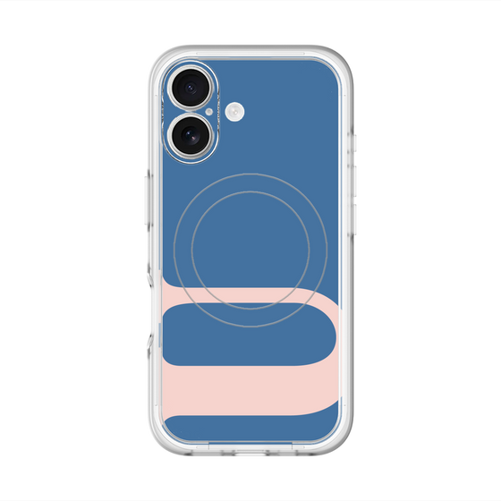 スリムプロテクションプレミアムケース with MagSafe［ オリジナル - initial color - U navy ］