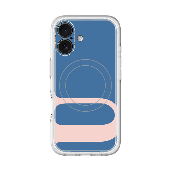 スリムプロテクションプレミアムケース with MagSafe［ オリジナル - initial color - U navy ］