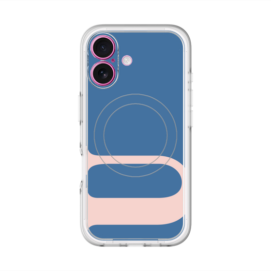 スリムプロテクションプレミアムケース with MagSafe［ オリジナル - initial color - U navy ］