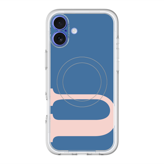 スリムプロテクションプレミアムケース with MagSafe［ オリジナル - initial color - U navy ］